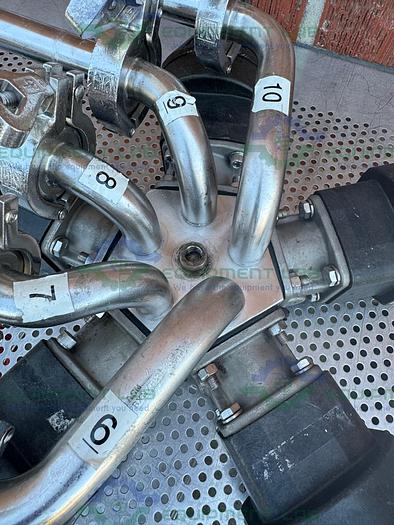 Used 5 ITT Pure Flo Advantage Stainless Steel Diaphragm Valve w/ 1" Sanitary Fitting