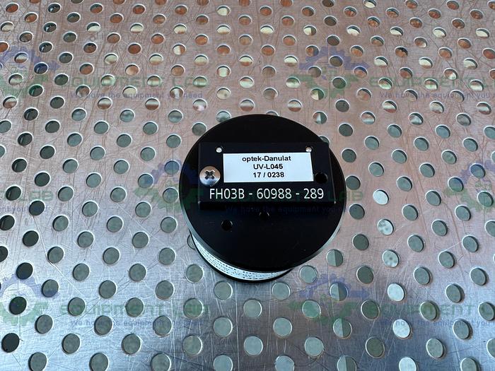 Used Optek / Danulat 1442-0025-0202-13 Calibration Filter UV-L045, 0.45 AU