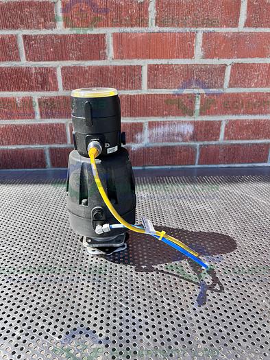 Used ITT Pure-Flo A216 Diaphragm Stainless Steel Valve 1.5" w/ Asco Valve Positioner