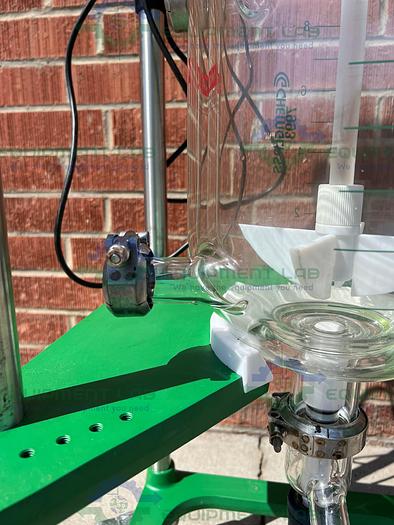 Used Chemglass  10 Liter Jacketed Glass Reactor w/ Chemglass Digital Overhead Stirrer