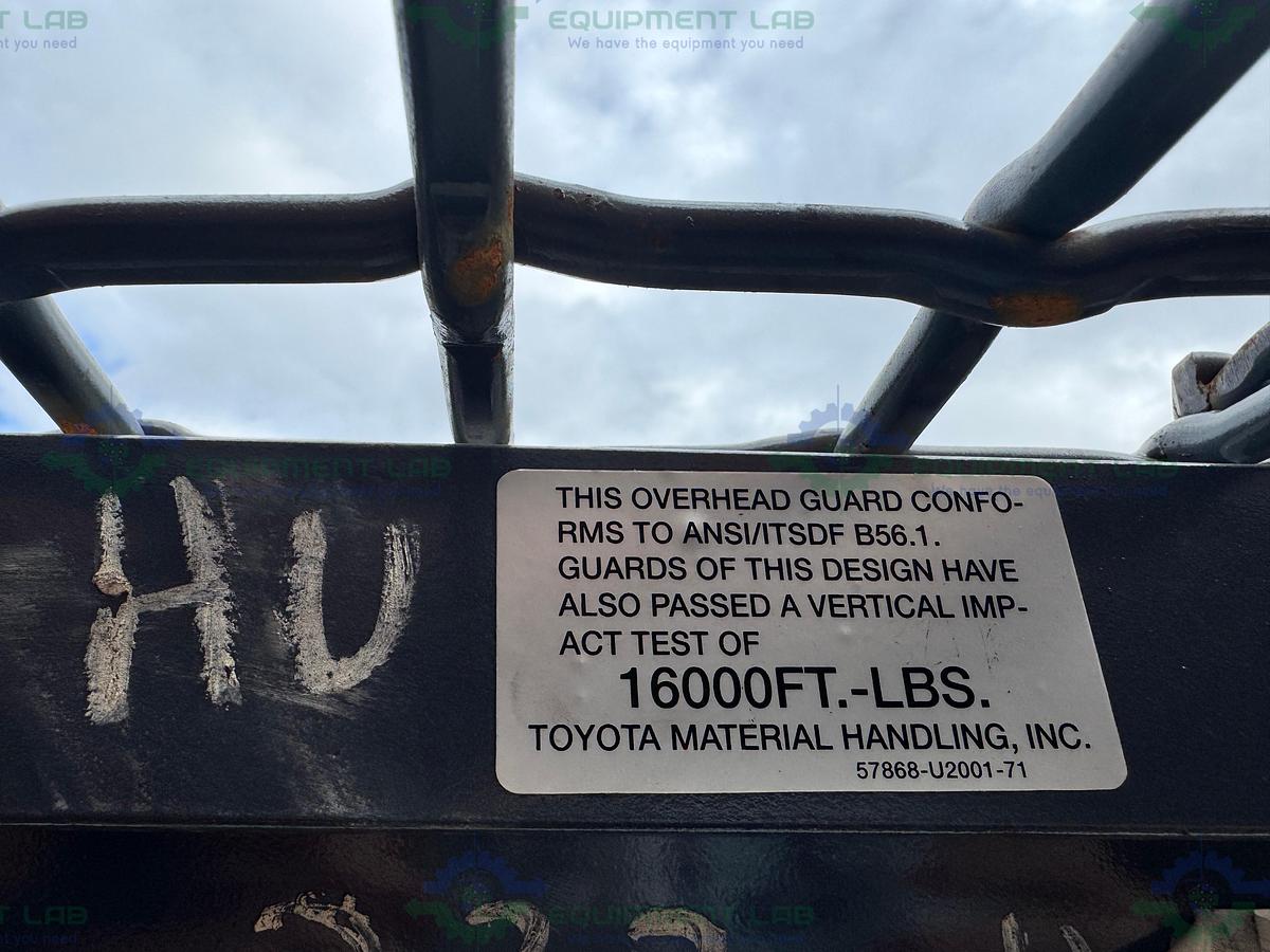 Used Toyota 8FBCU25 Electric Forklift  5000 lbs Capacity 4 Stage Mast w/ Charger