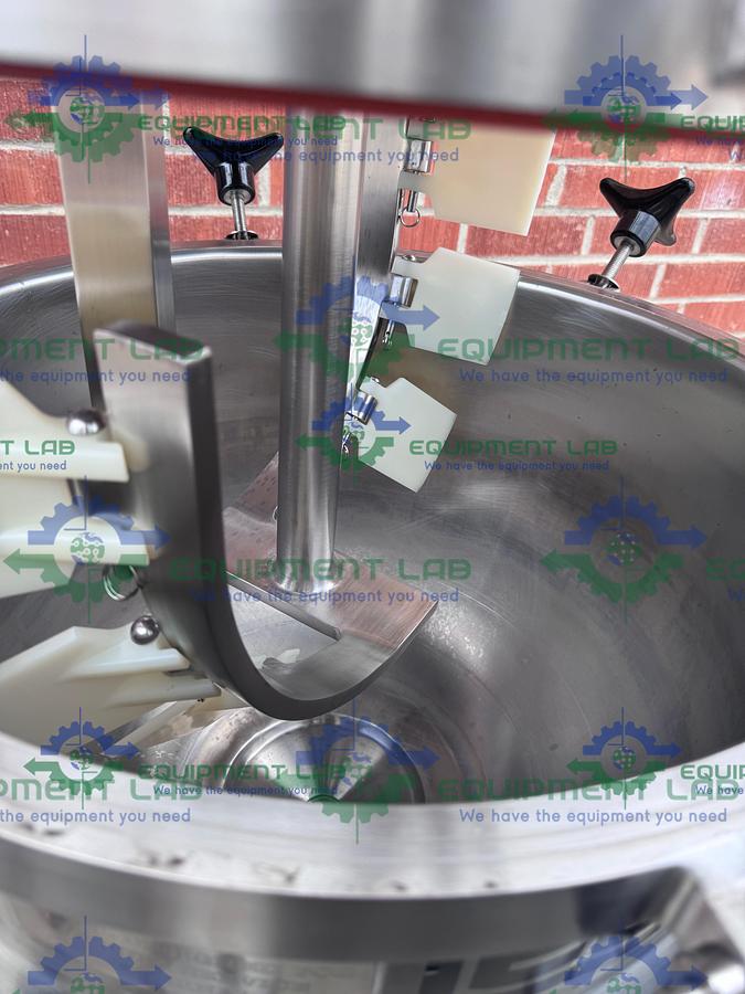 Used Lee Industries 50 Liter Stainless Steel Jacketed Reactor w/Mixer, Scraper MFG 23