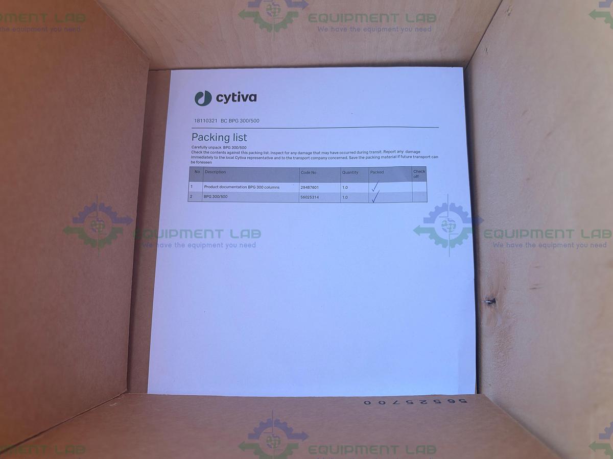 Cytiva / GE / Pharmacia BPG 300 / 500 Chromatography Column w/ Stand, Casters