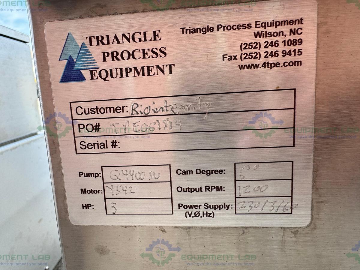 Used Triangle Process Quattroflow Q4400SU 4-Piston Diaphragm Pump w/ 3 HP Motor