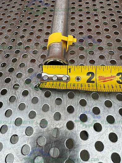 Used Lot of 3 - 316 Stainless Steel Pipe Straight Connector 9" x 3/4"