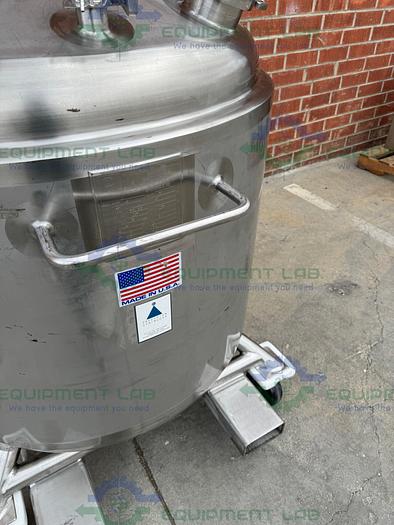 Used Precision Stainless 600 Liter Stainless Steel Jacketed Reactor 45 PSI