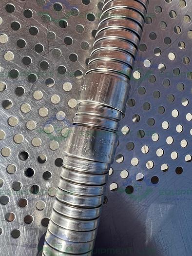 Stainless Steel Flexible Hose 72" w/ 1" Female to 1/2" Male Threaded Fitting