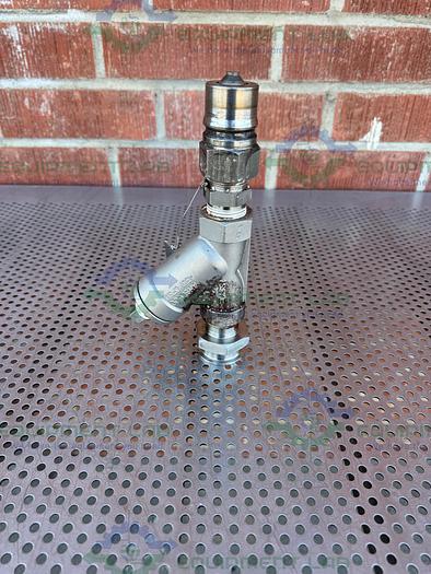 Used Spirax Sarco ANSI 600 A351 CF3M Steel Strainer w/ 1" Sanitary to Quick Connect