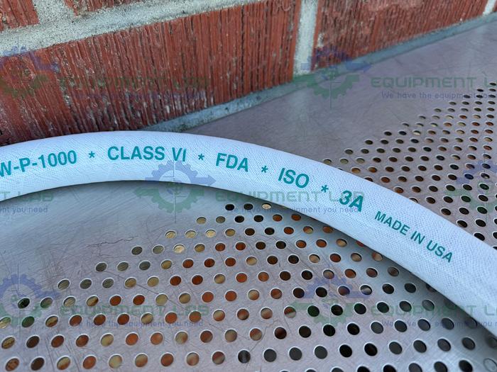Used Advanta Pure APSW-P-1000 Class VI 72" Silicone Hose w/ 1" Sanitary Fitting