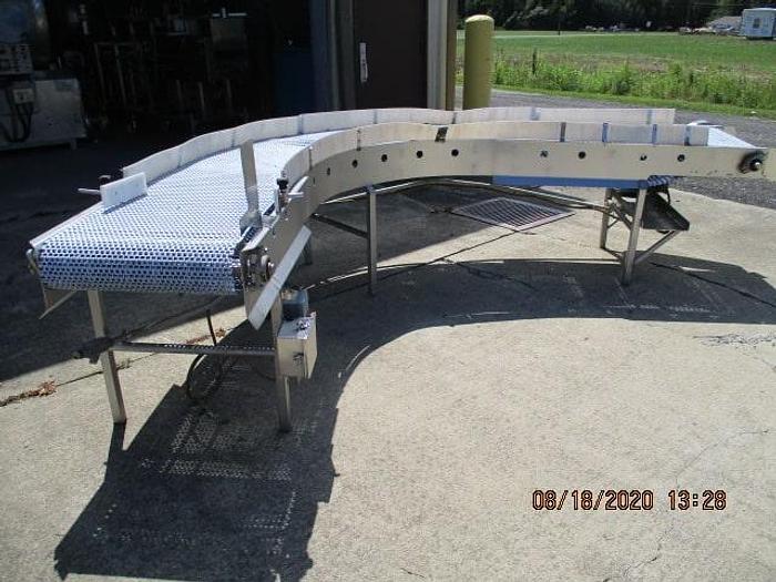 Used 90 Degree Turn Conveyor 24" wide x 9' long