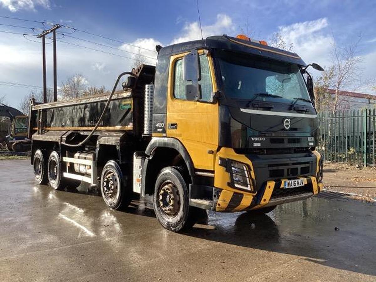 Used 2016 Volvo FMX420 8x4 Steel Tipper