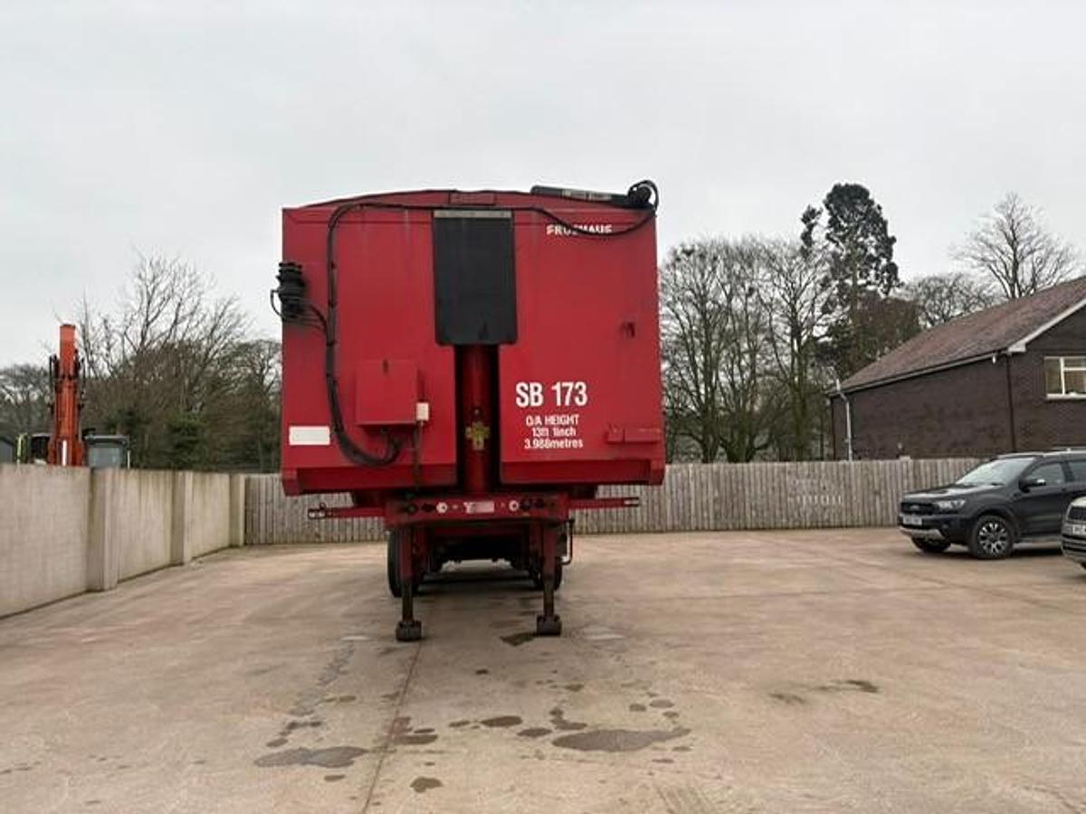 Used 2013 Fruehauf Tri Axle Bulk Tipping Trailer