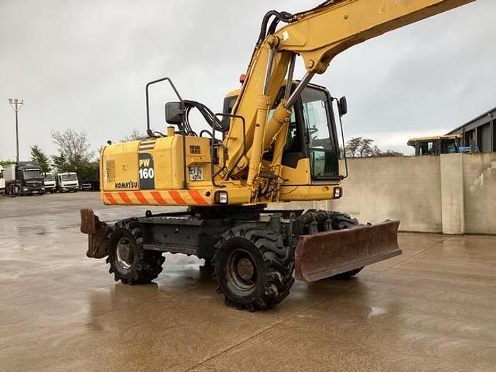Used 2007 Komatsu PW160 Wheeled Excavator