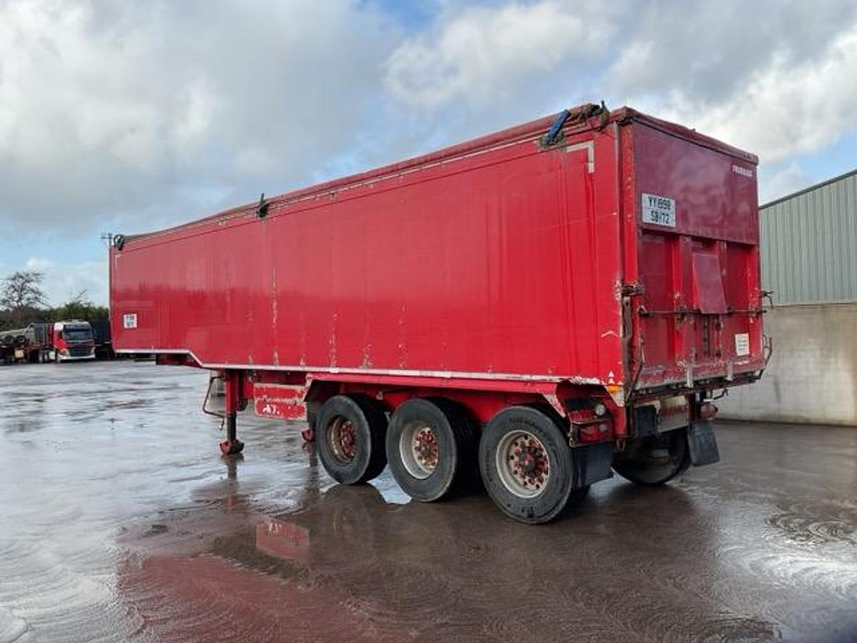 Used 2013 Fruehauf Tri Axle Plank Side Tipping Trailer. Choice