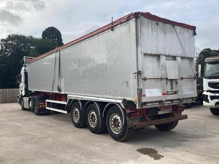 Used 2014 Fruehauf Tri Axle Plank Side Tipping Trailer