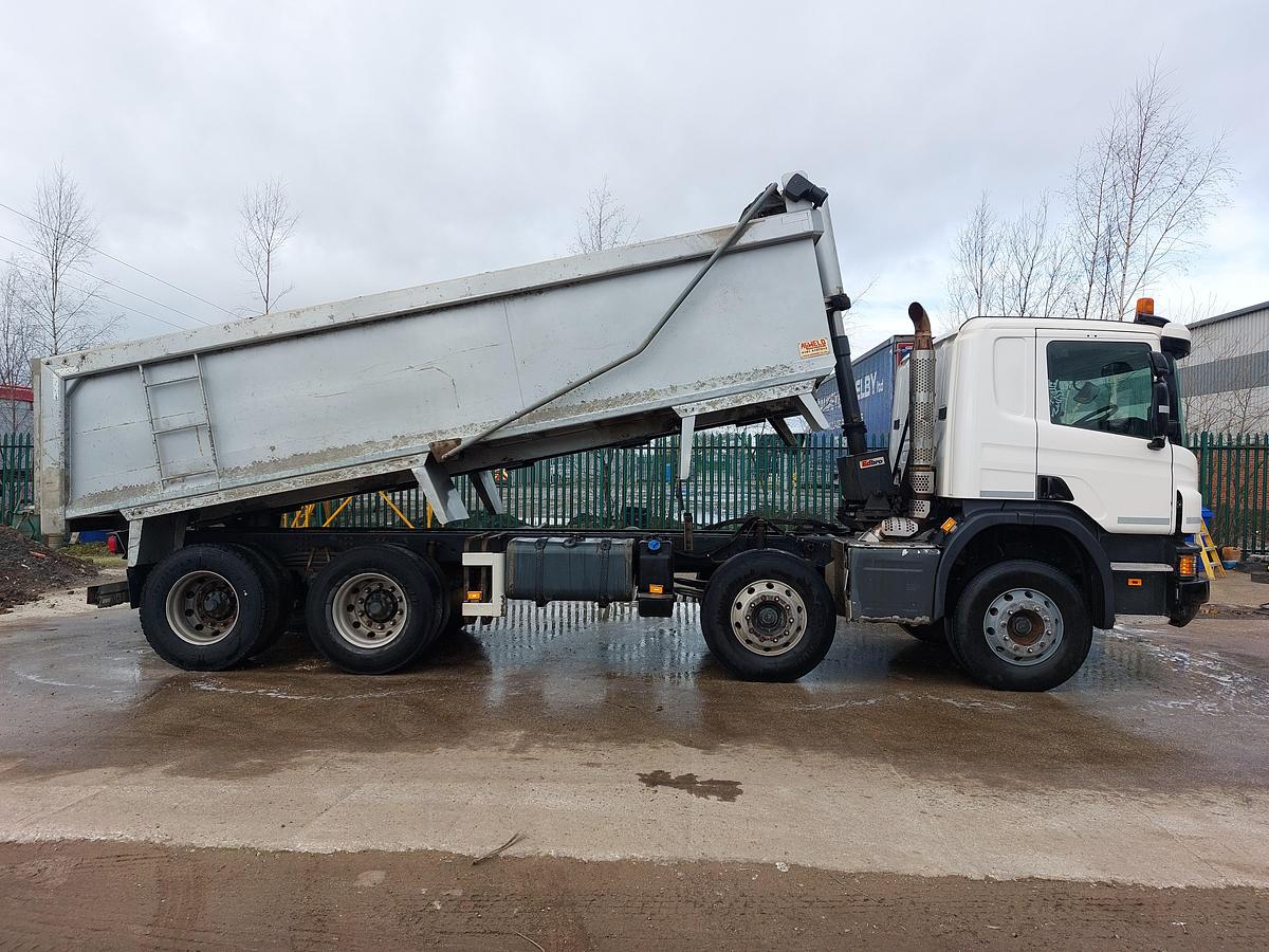 Used 2018 Scania P410 XT 8x4 Alloy Tipper