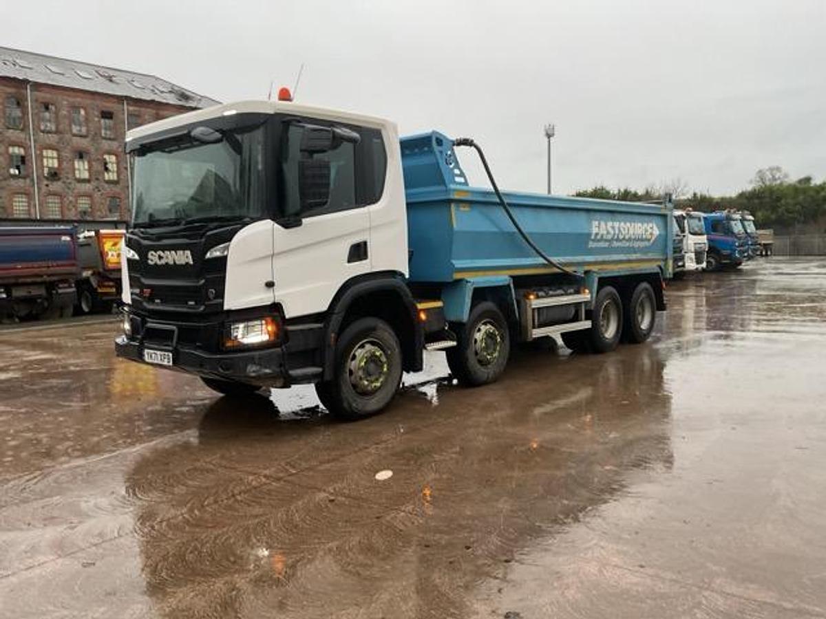 Used 2021 Scania P410 XT 8x4 Steel Tipper