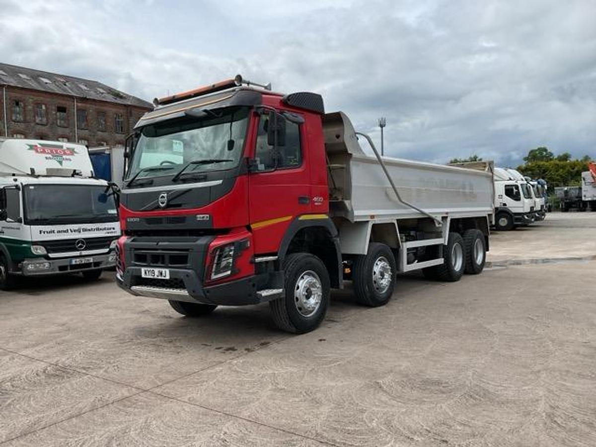 Used 2019 (19) Volvo FMX460 8x4 Alloy Tipper