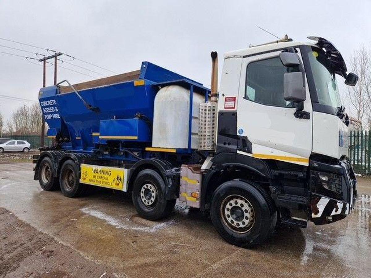 Used 2016 (16) Renault C460 8x4 Volumetric Concrete Mixer