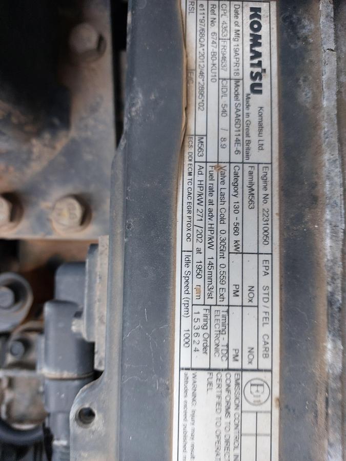 Used 2018 Komatsu PC360LC-11 Tracked Excavator