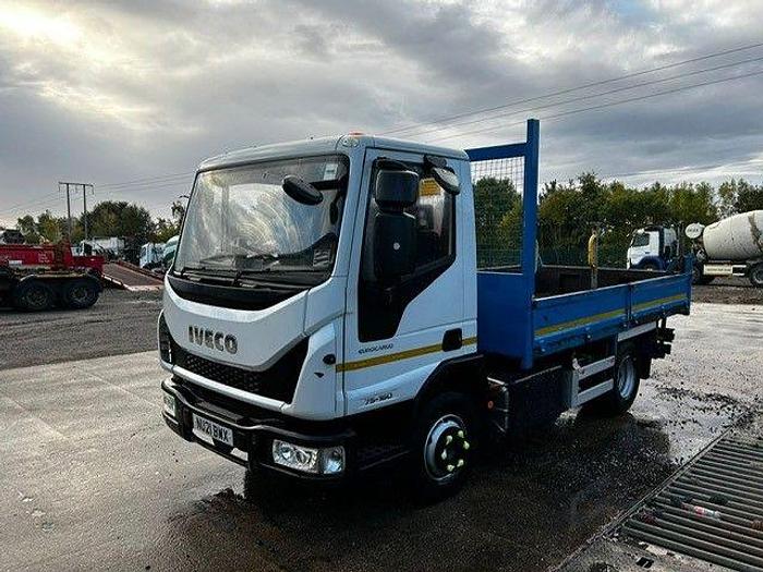Used 2021 (21) Iveco Eurocargo 75E16 4x2 7.5T Dropside Tipper