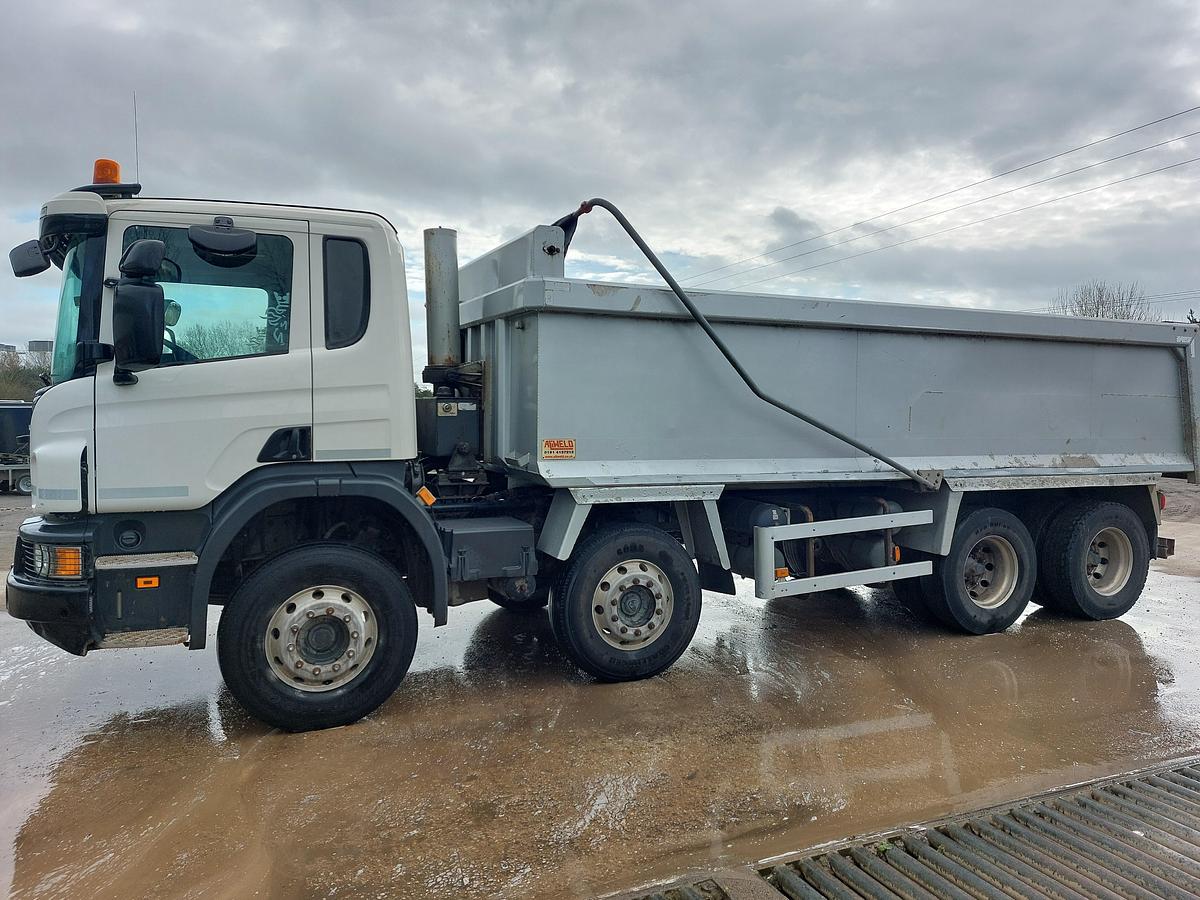 Used 2018 Scania P410 XT 8x4 Alloy Tipper