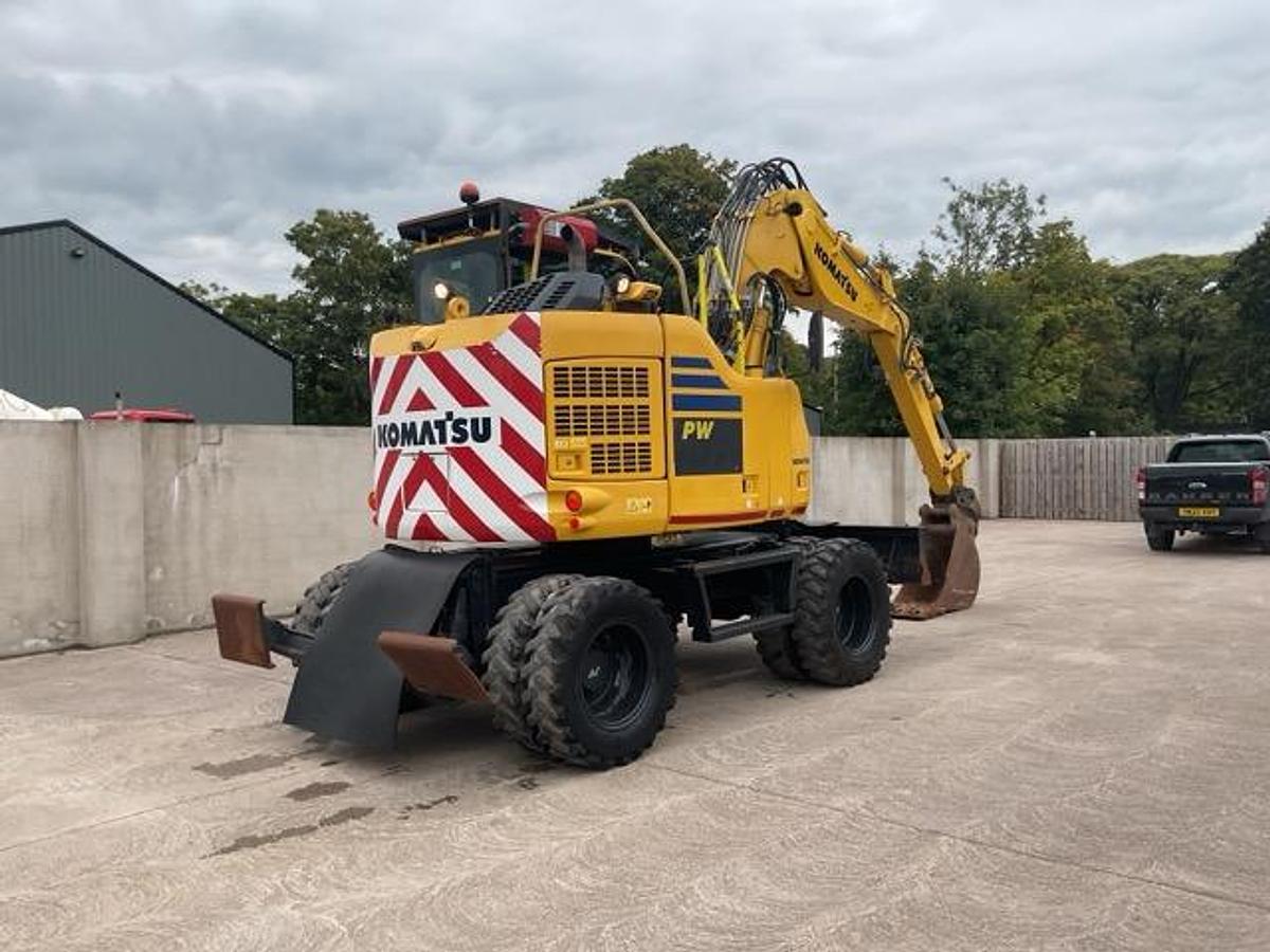 Used 2019 Komatsu PW118MR-11 Wheeled Ecavator