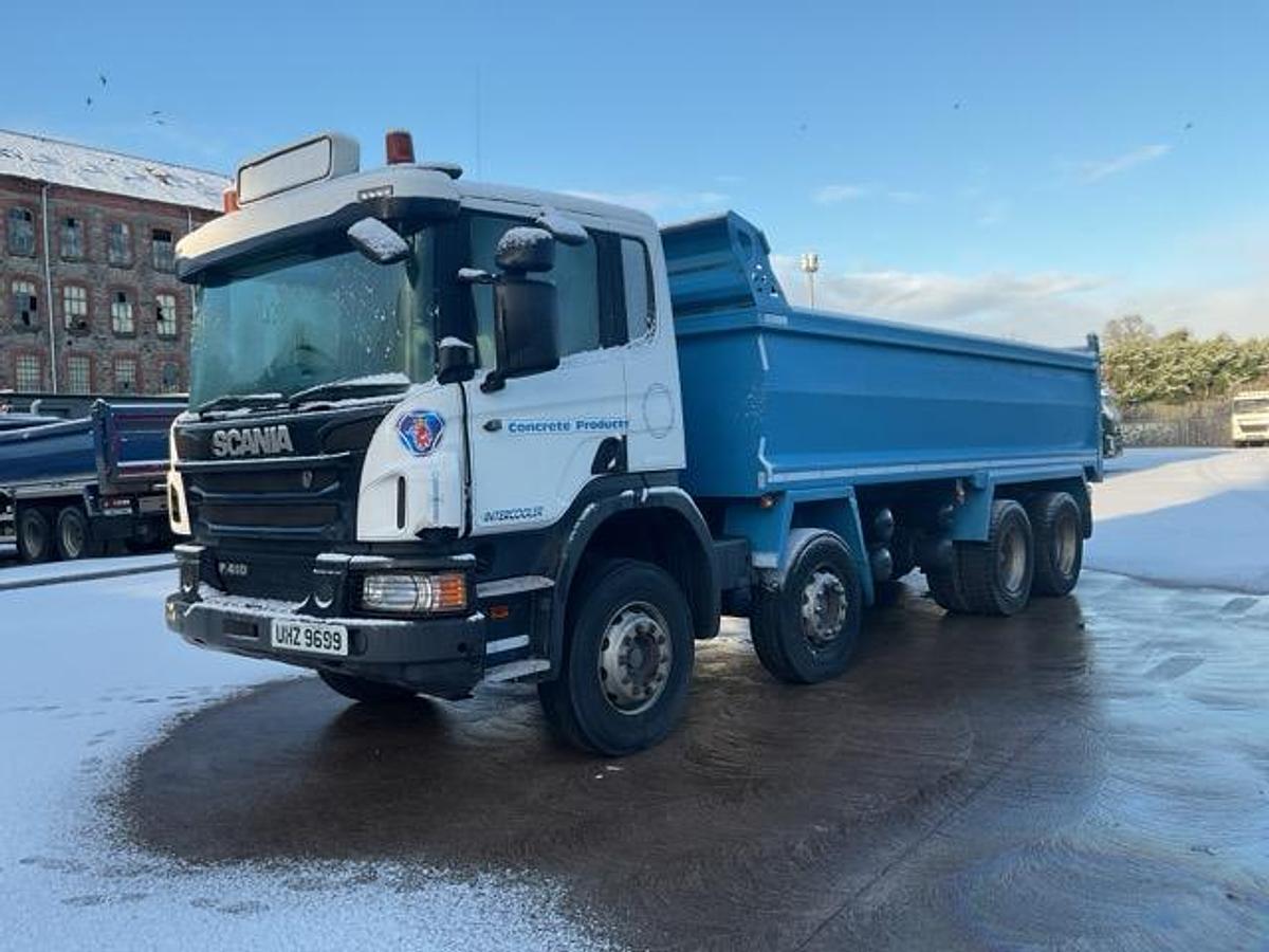 Used 2014 Scania P410 8x4 Steel Tipper