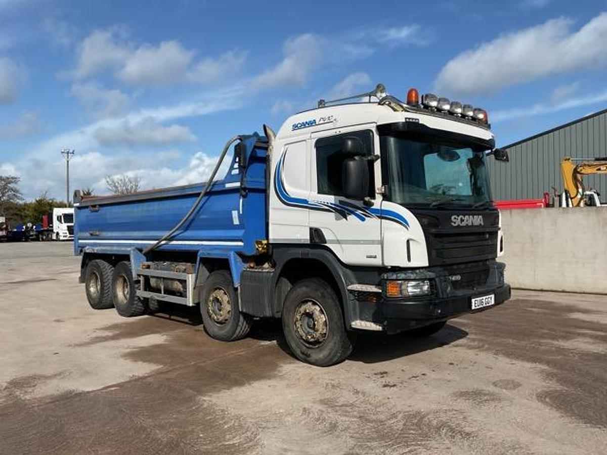 Used 2016 Scania P410 XT 8x4 Steel Tipper