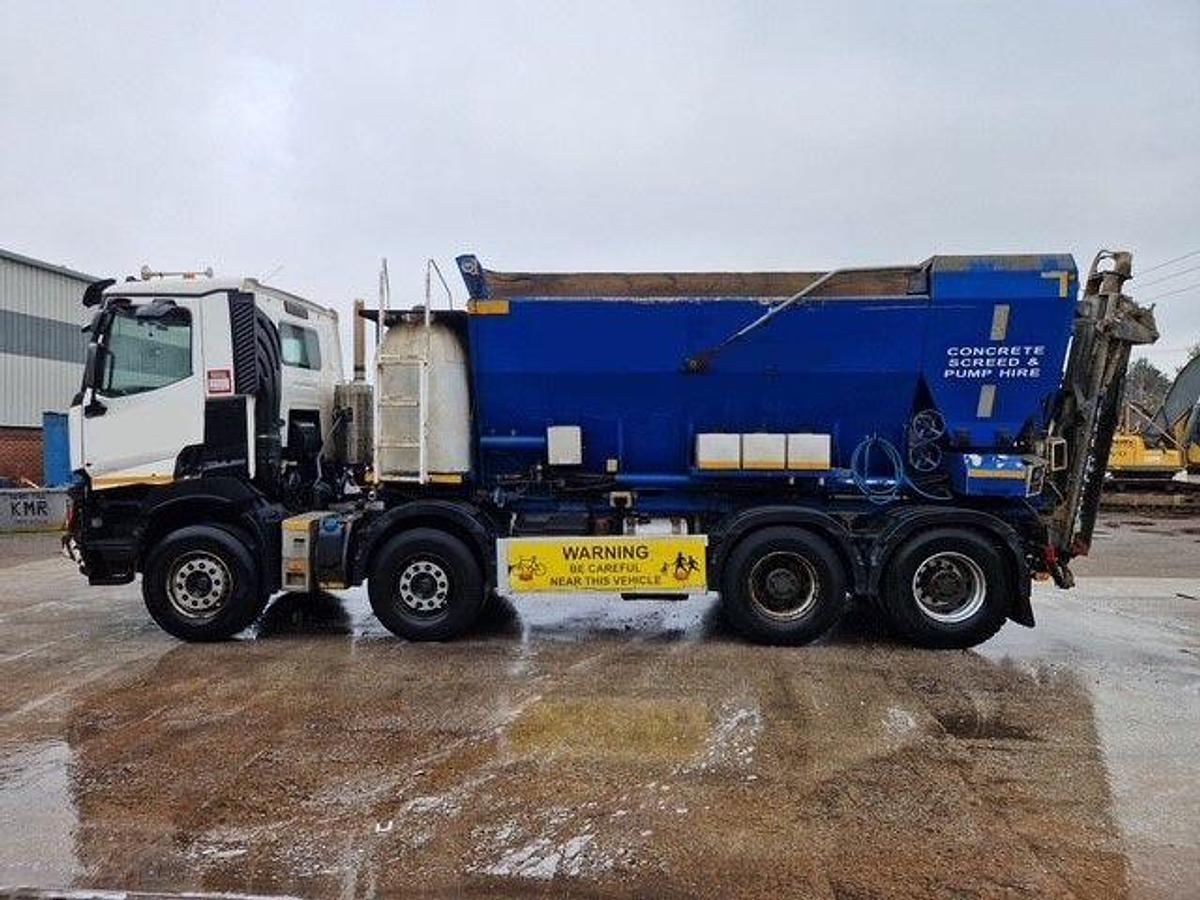 Used 2016 (16) Renault C460 8x4 Volumetric Concrete Mixer