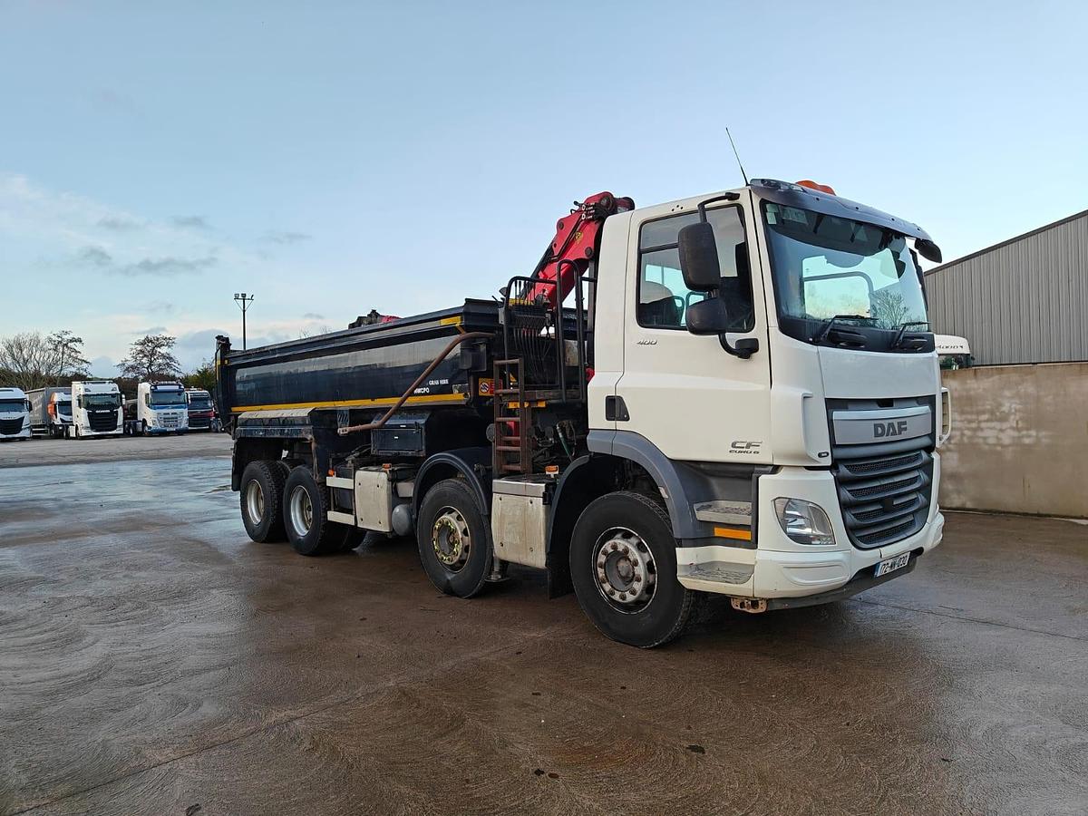 Used 2017 DAF CF400 8x4 Steel Tipper Grab