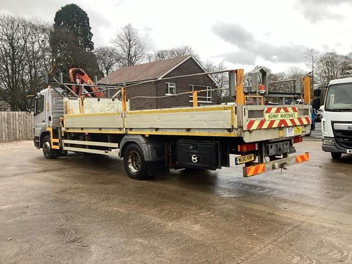 Used 2010 Mercedes Atego 4x2 15T Flat c/w Crane