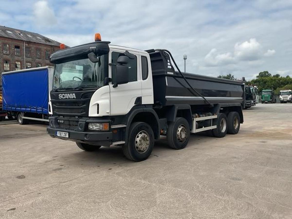 Used 2017 Scania P410 8x4 Steel Tipper