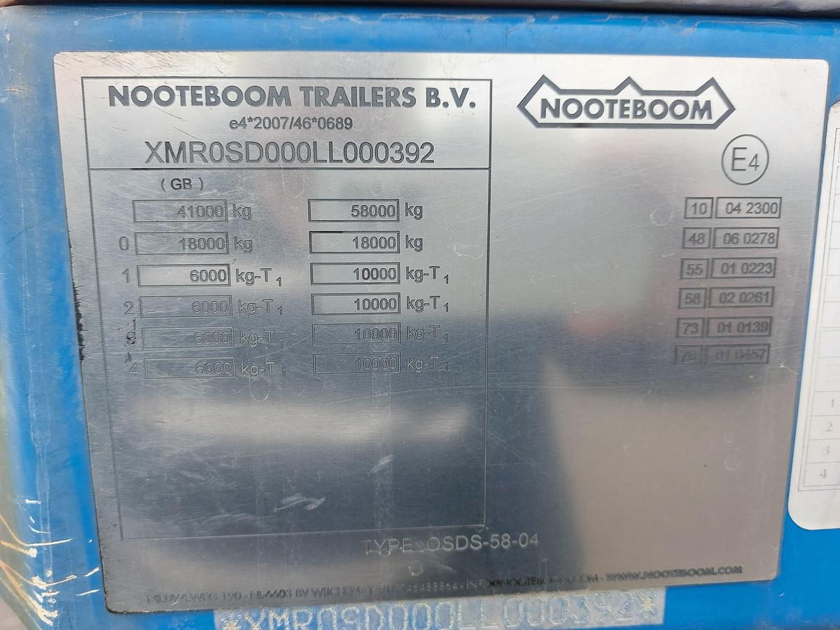 Used 2020 Nooteboom OSDS-58-04 4 Axle Stepframe Low Loader Trailer