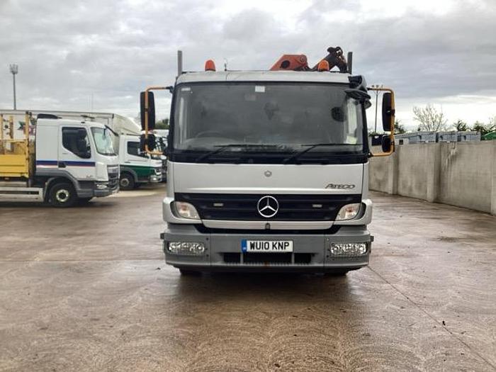 Used 2010 Mercedes Atego 4x2 15T Flat c/w Crane