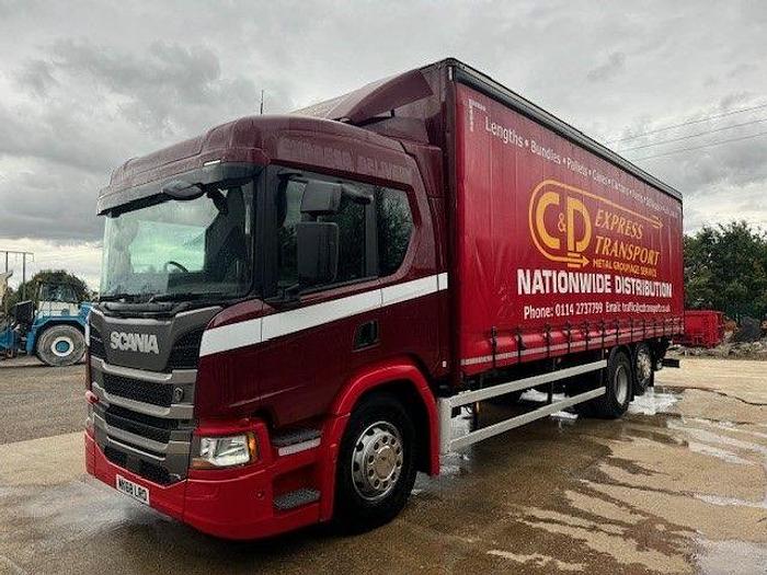 Used 2018 (68) Scania P320 6x2 Rearlift 26T Curtainsider