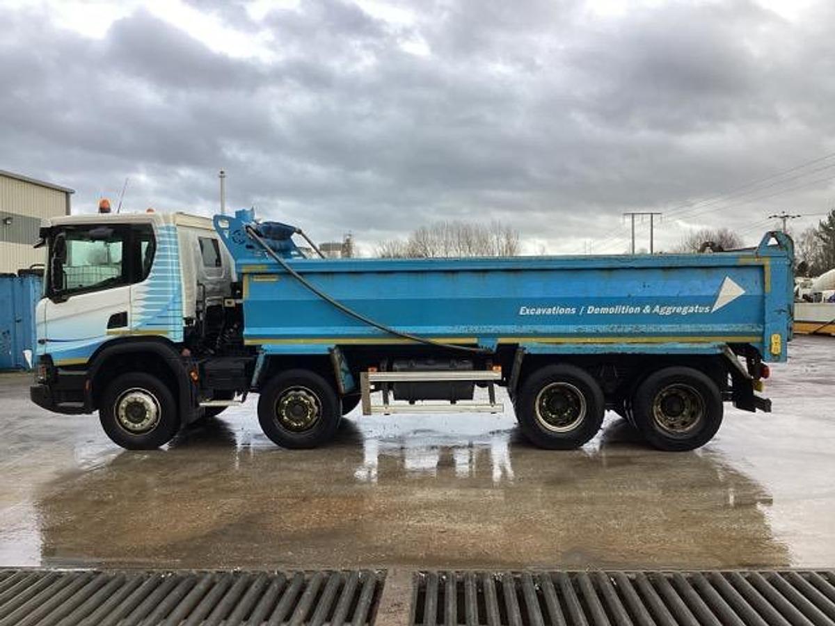 Used 2021 Scania P410 XT 8x4 Steel Tipper