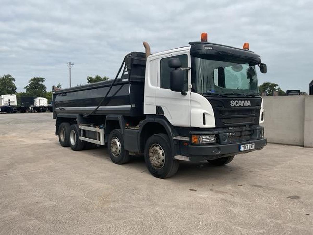 Used 2017 Scania P410 8x4 Steel Tipper