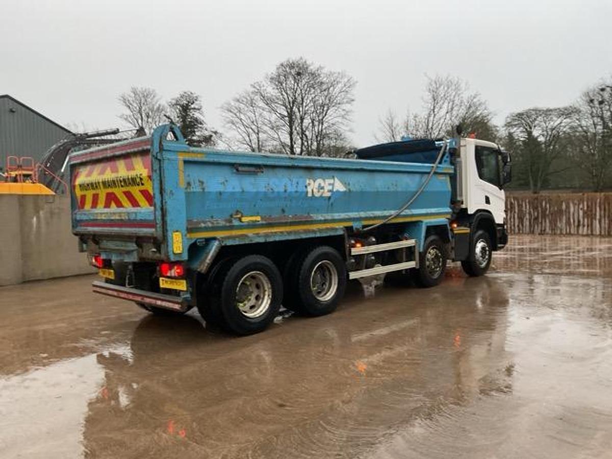 Used 2021 Scania P410 XT 8x4 Steel Tipper