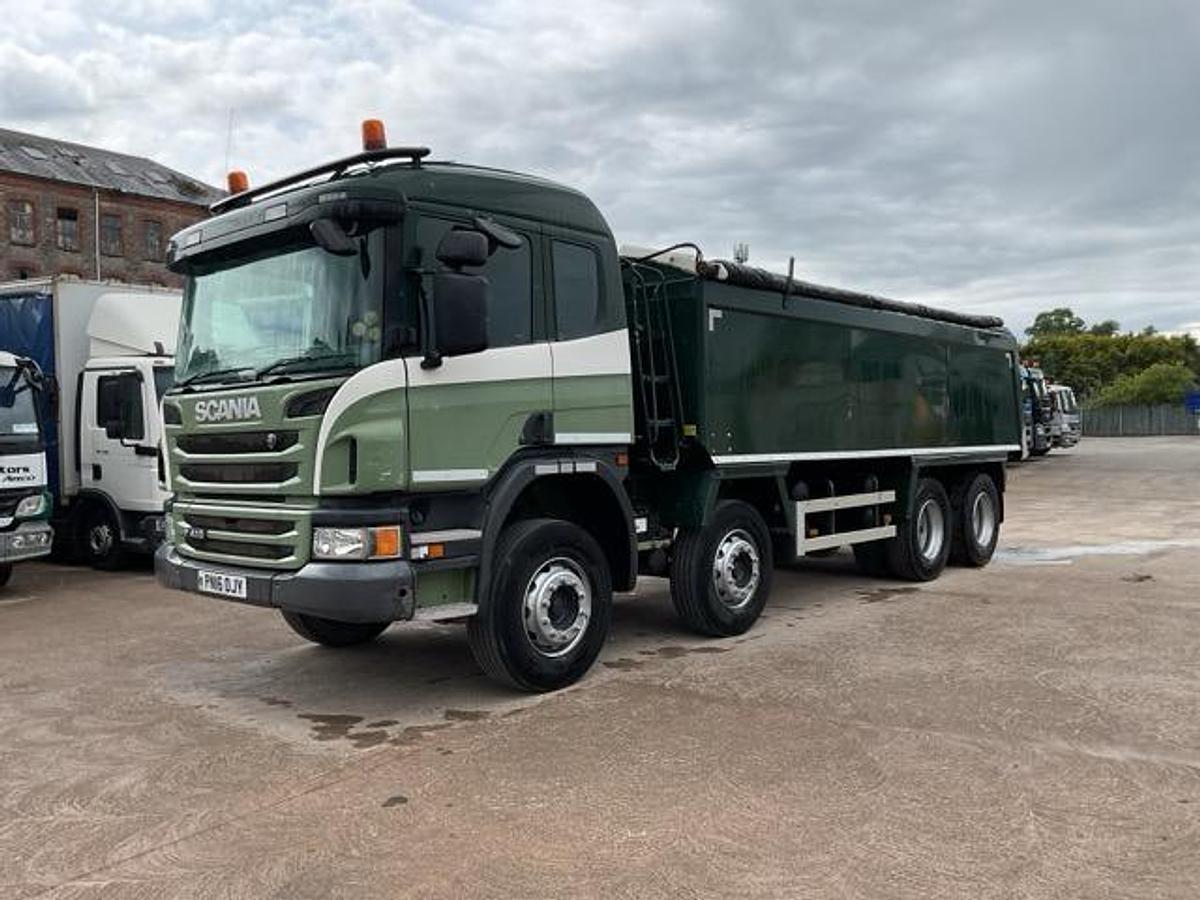 Used 2016 Scania P410 8x4 Alloy Insulated Tipper