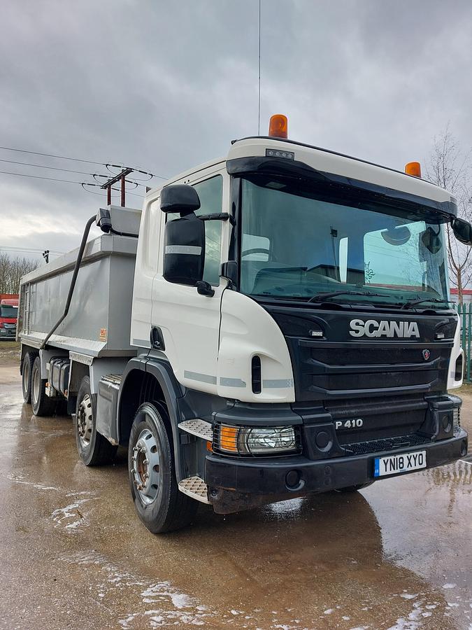 Used 2018 Scania P410 XT 8x4 Alloy Tipper
