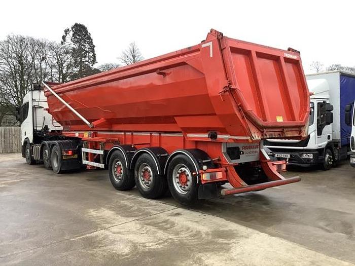 Used 2021 Fruehauf Tri Axle Steel Aggregate Tipping Trailer