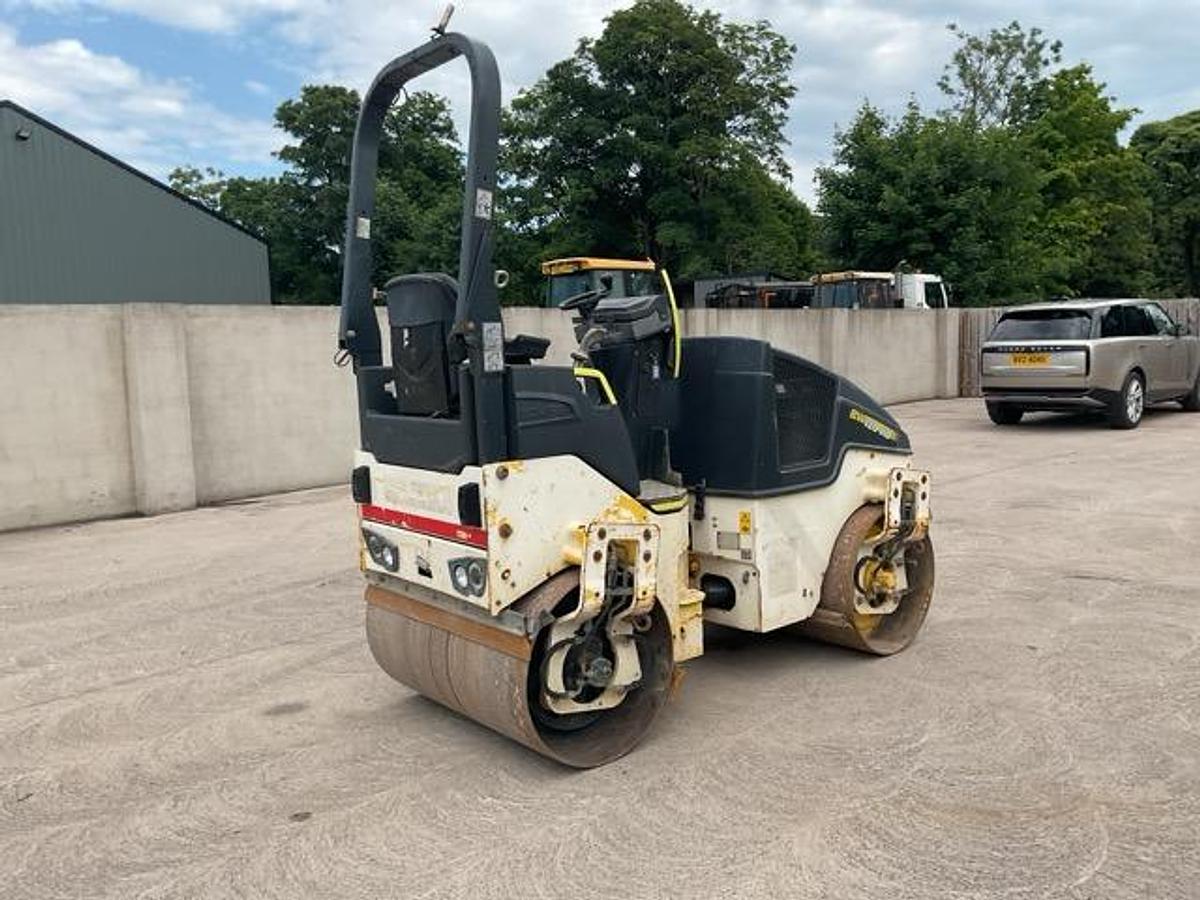 Used 2015 Bomag BW120 AD-5 Double Drum Vibrating Roller