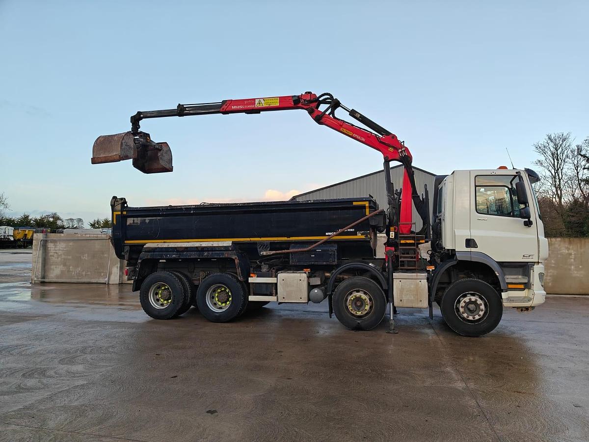 Used 2017 DAF CF400 8x4 Steel Tipper Grab