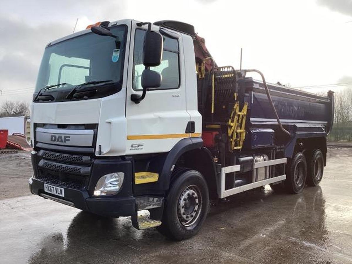 Used 2017 (67) DAF CF330 6x4 Tipper Grab