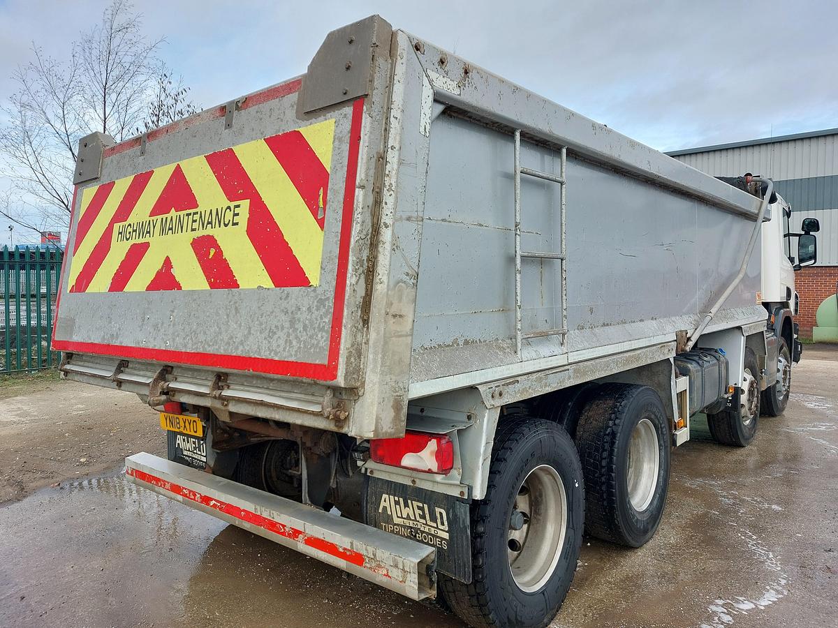 Used 2018 Scania P410 XT 8x4 Alloy Tipper