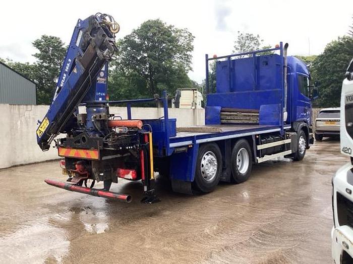 Used 2016 (16) Scania G410 6x2 Rearlift 26T Flatbed