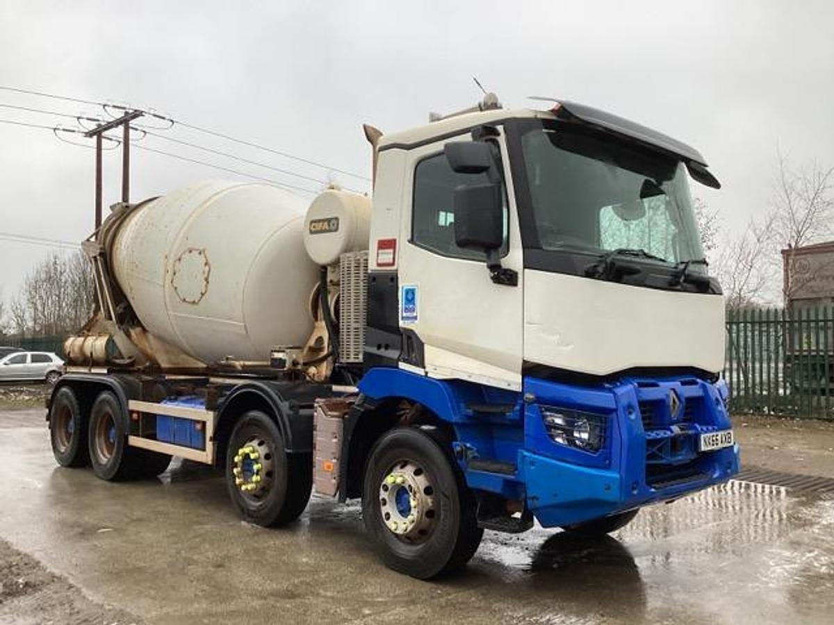 Used 2016 Renault C430 8x4 Concrete Mixer