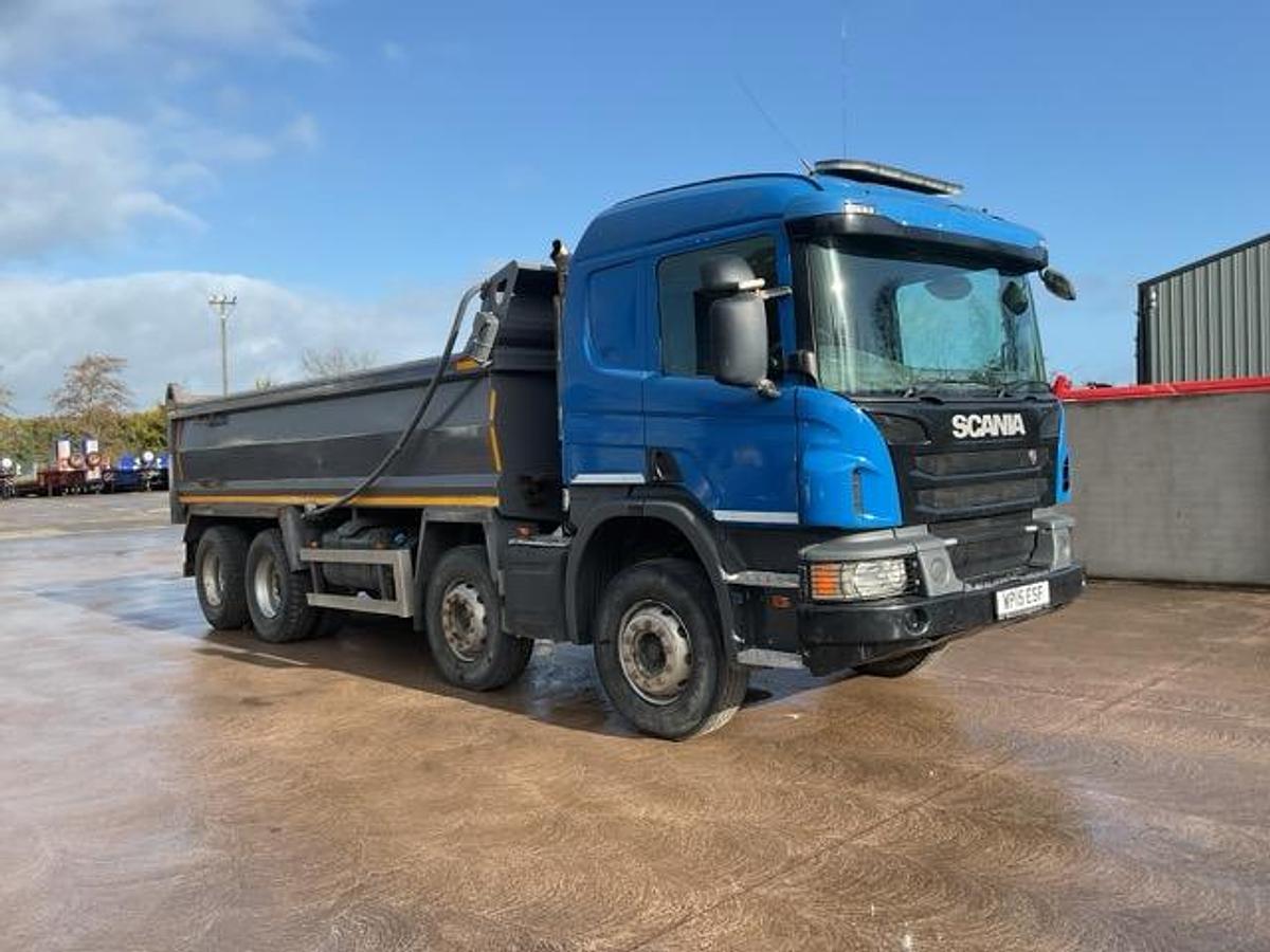 Used 2015 Scania P410 XT 8x4 Alloy Tipper