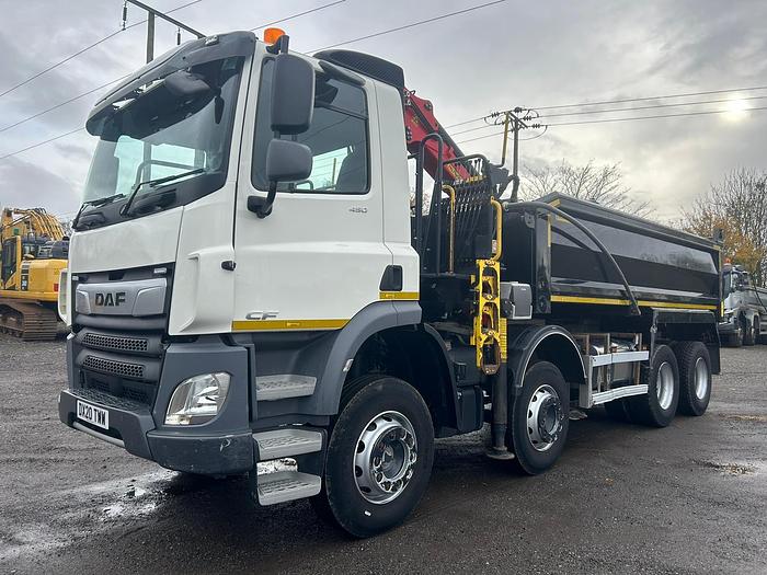 Used 2020 DAF CF450 8x4 Steel Tipper Grab